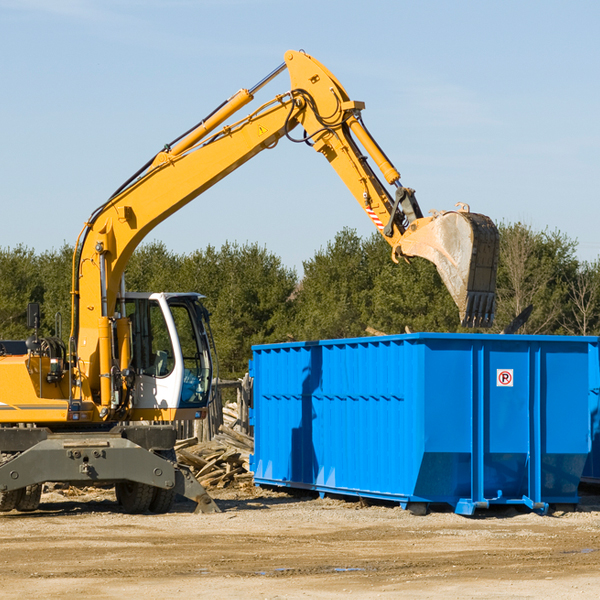 what happens if the residential dumpster is damaged or stolen during rental in Rice County KS